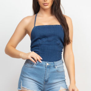 Dark Denim Bodysuit