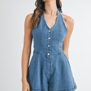 Denim Romper