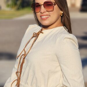 Tie- Detail Long Sleeve romper