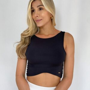 Basic Cropped Top Black