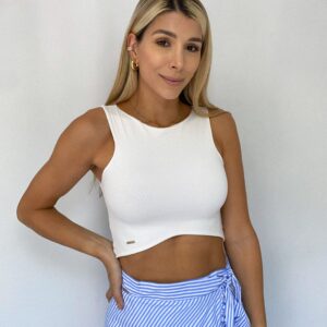 Basic Cropped Top White