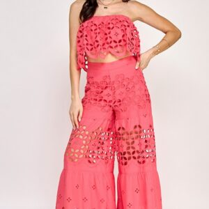 Lace Set Coral