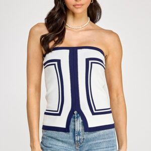 Maeve Deco Sweater Tube Top