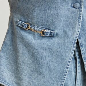 Light Denim Vest Top