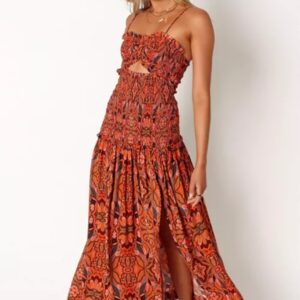 Cecil Smocked Cutout Sundress