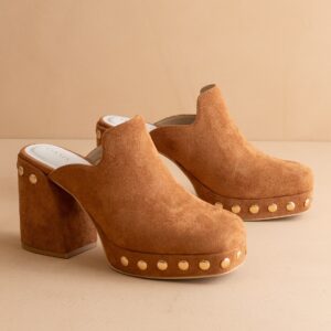 The Sierra | Camel Platform Clog Mule