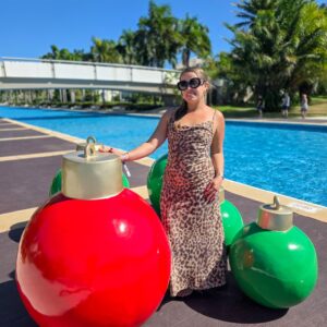 Leopard Printed Mesh Cowl Neckline Maxi Dress