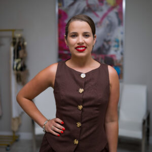 Tiger Eye Linen Vest