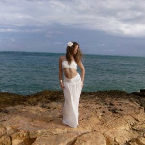 Crochet Strapless Bandeau Cover Up