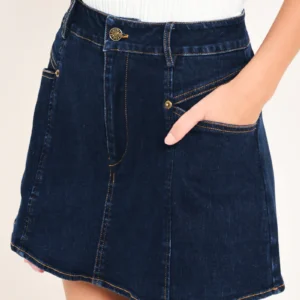 EVERYDAY INDIGO DENIM SKORT